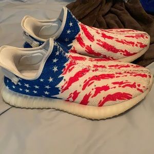 American flag yeezys